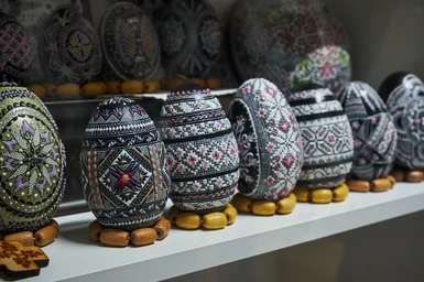 Decorated Easter eggs - Suceava, Romania