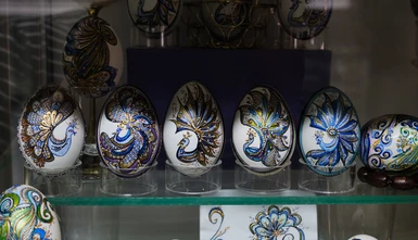 Decorated Easter eggs - Suceava, Romania