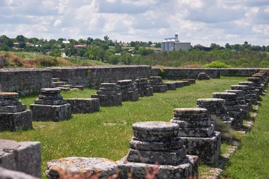Basilica inside the city walls at Civitas Tropaensium - Adamclisi