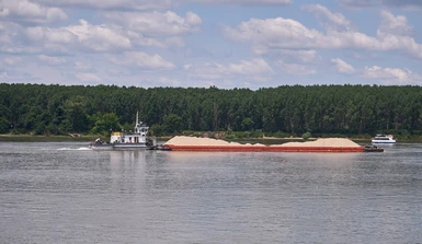 Boat on the Danube river - Silistra.