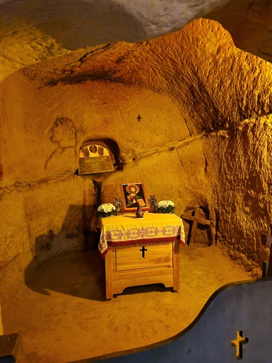 A sort of improvised altar.