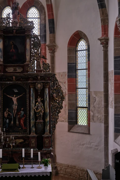 The Altar inside the Cistercian Abbey from Cârța