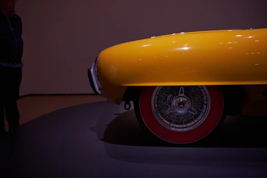 Guggenheim Museum in Bilbao, car show.